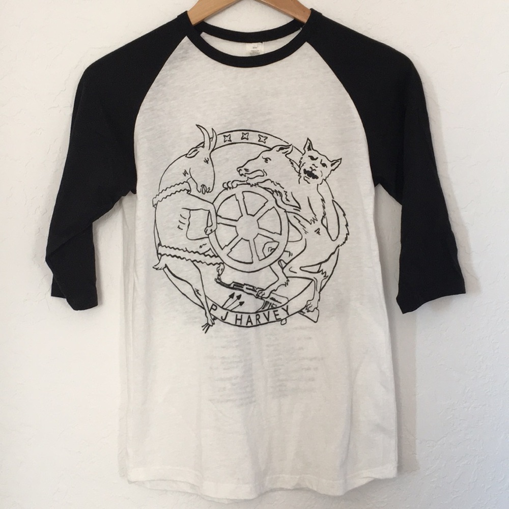 🎸 Vintage PJ Harvey Concert baseball tee Raglan